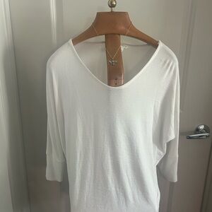 Market & Spruce White oversized Blouse size small